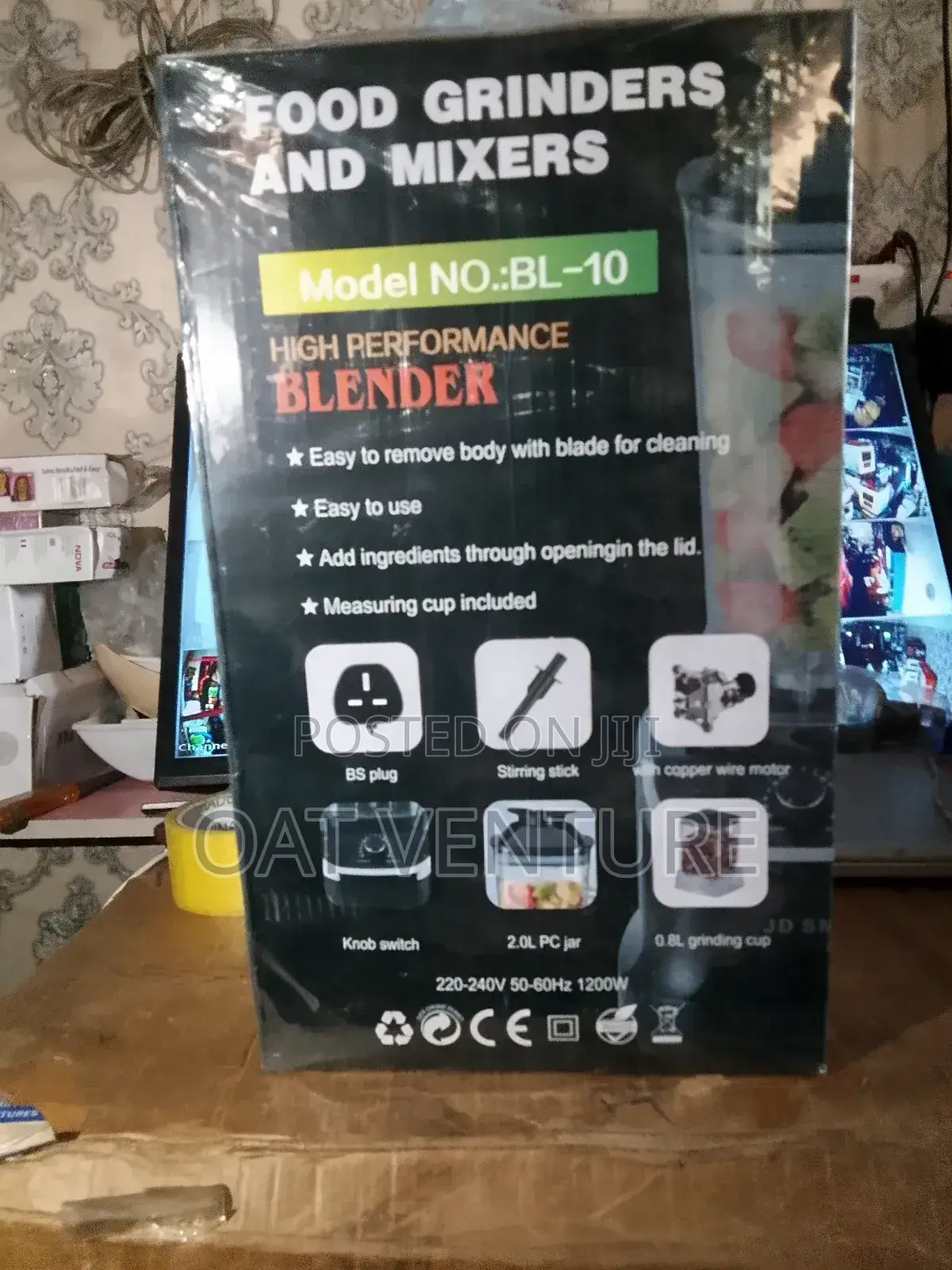 Jd SMP High-Performance Blender - 1200w Heavy Duty (Model Bl-10)