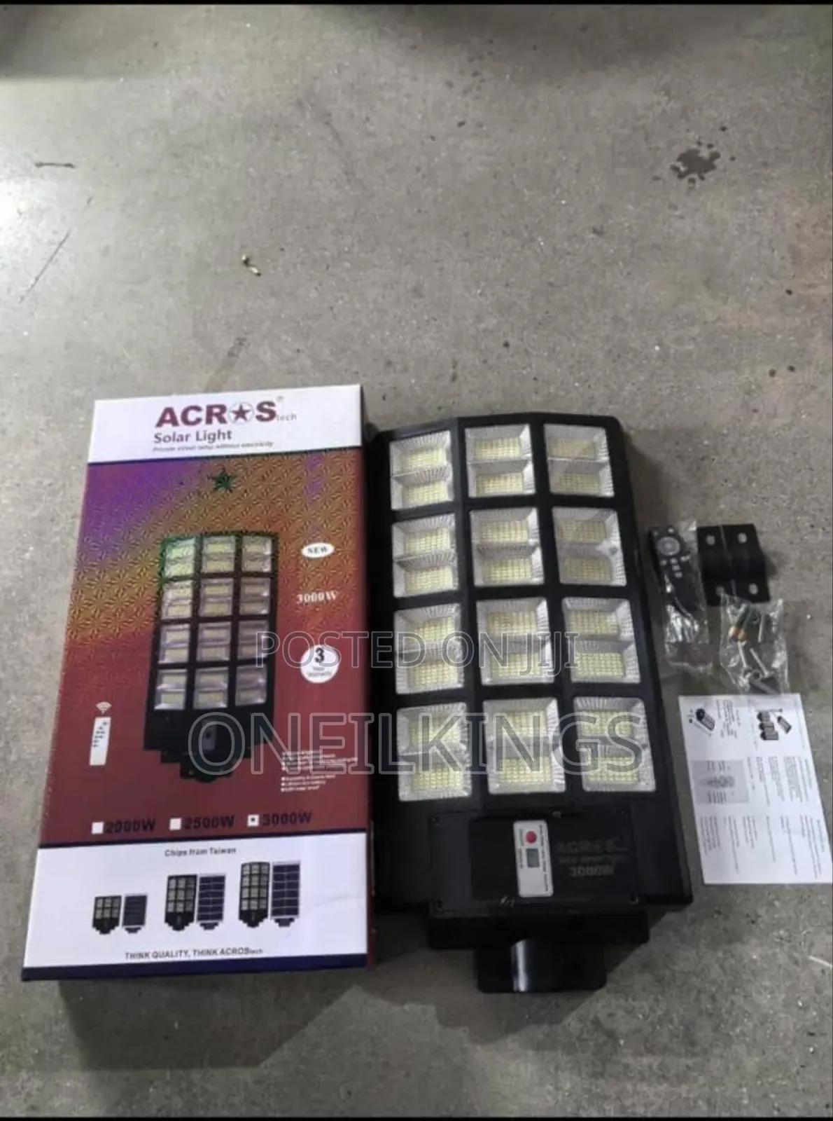 Acros Solar Light,3000 Watts