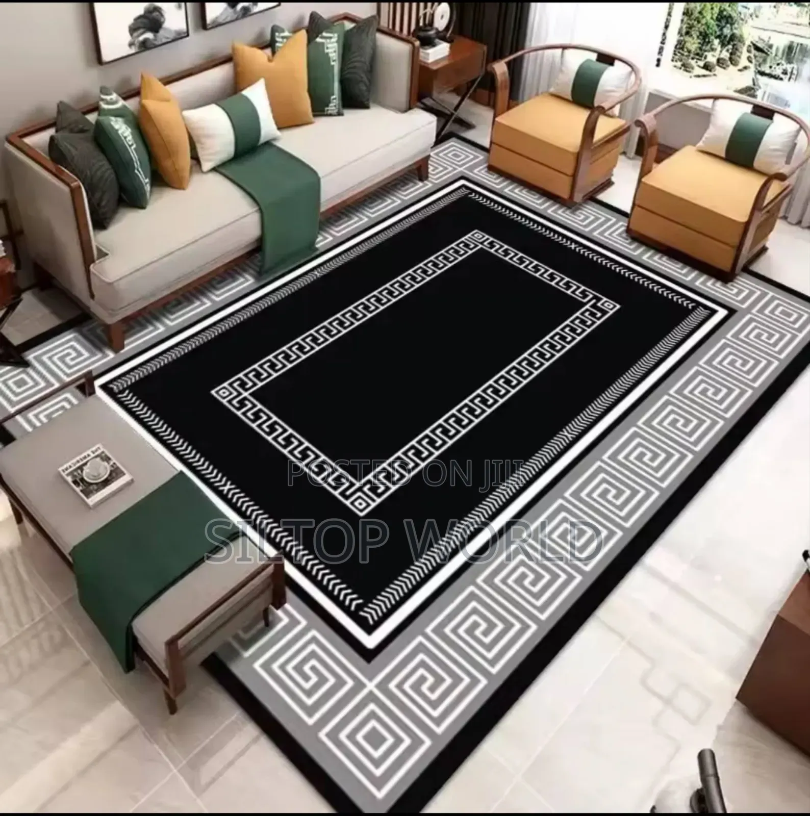 Quality 5 X 7 Living Room Designed Super Soft 3d Center Rug.