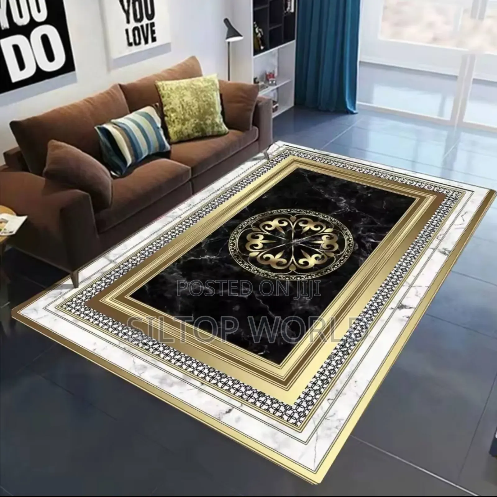 Quality 5 X 7 Living Room Designed Super Soft 3d Center Rug.