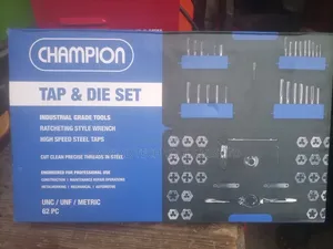 62 PCS Tap and Die Set Unc/Unf/Metric