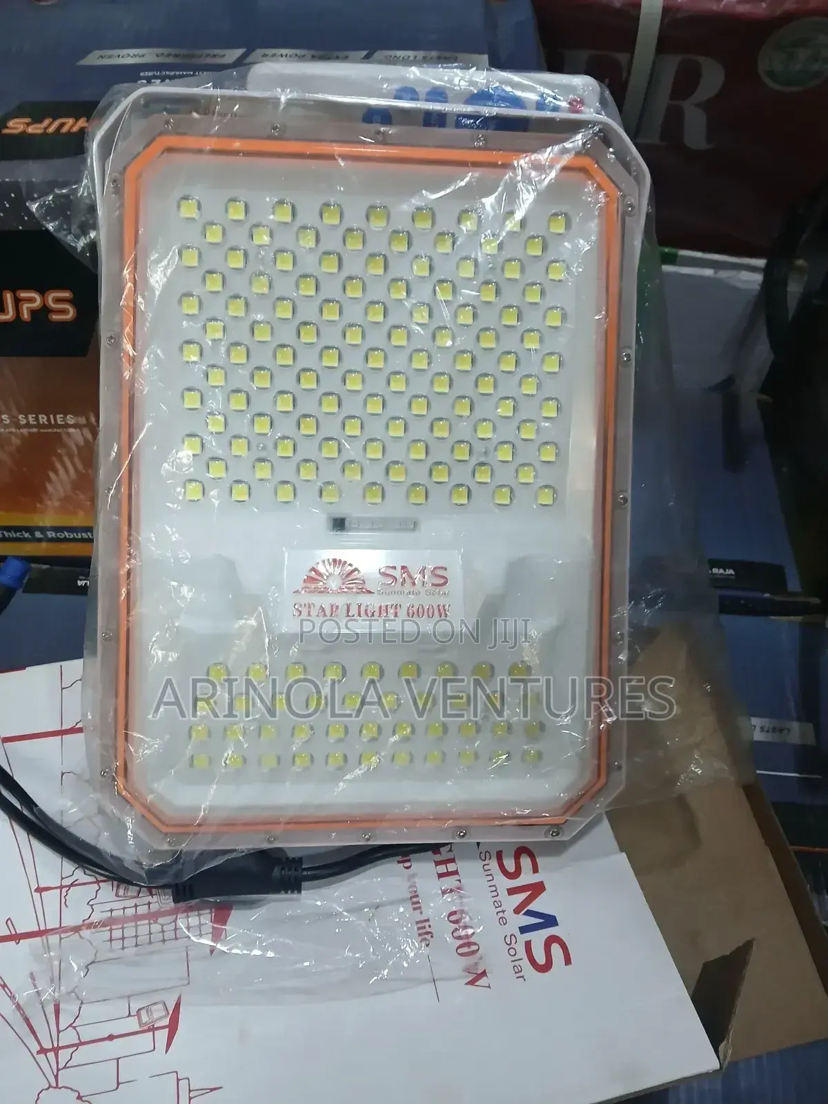 600w SMS Solar Street Light With Double Panel