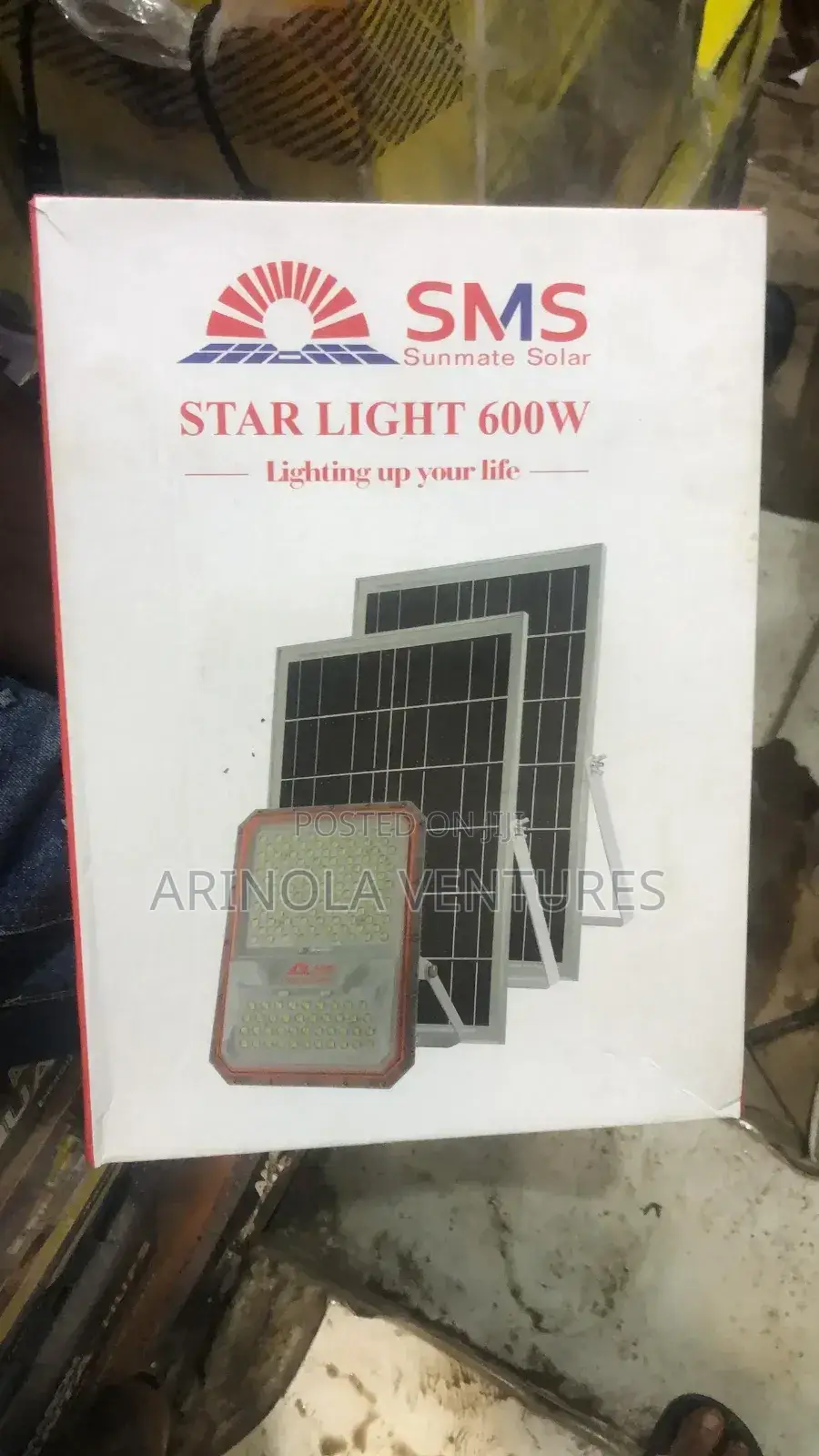 600w SMS Solar Street Light With Double Panel