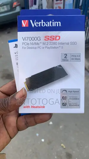 Playstation 2tb Ssd Verbatim Int For Ps5 Game Drive
