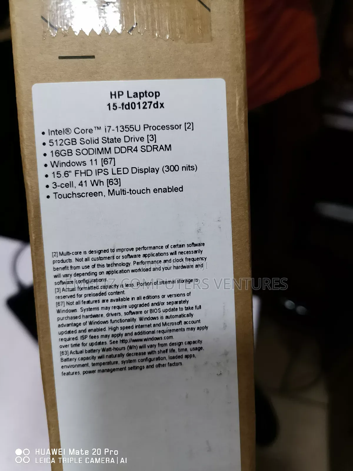 New Laptop HP 15 16GB Intel Core I7 SSD 512GB