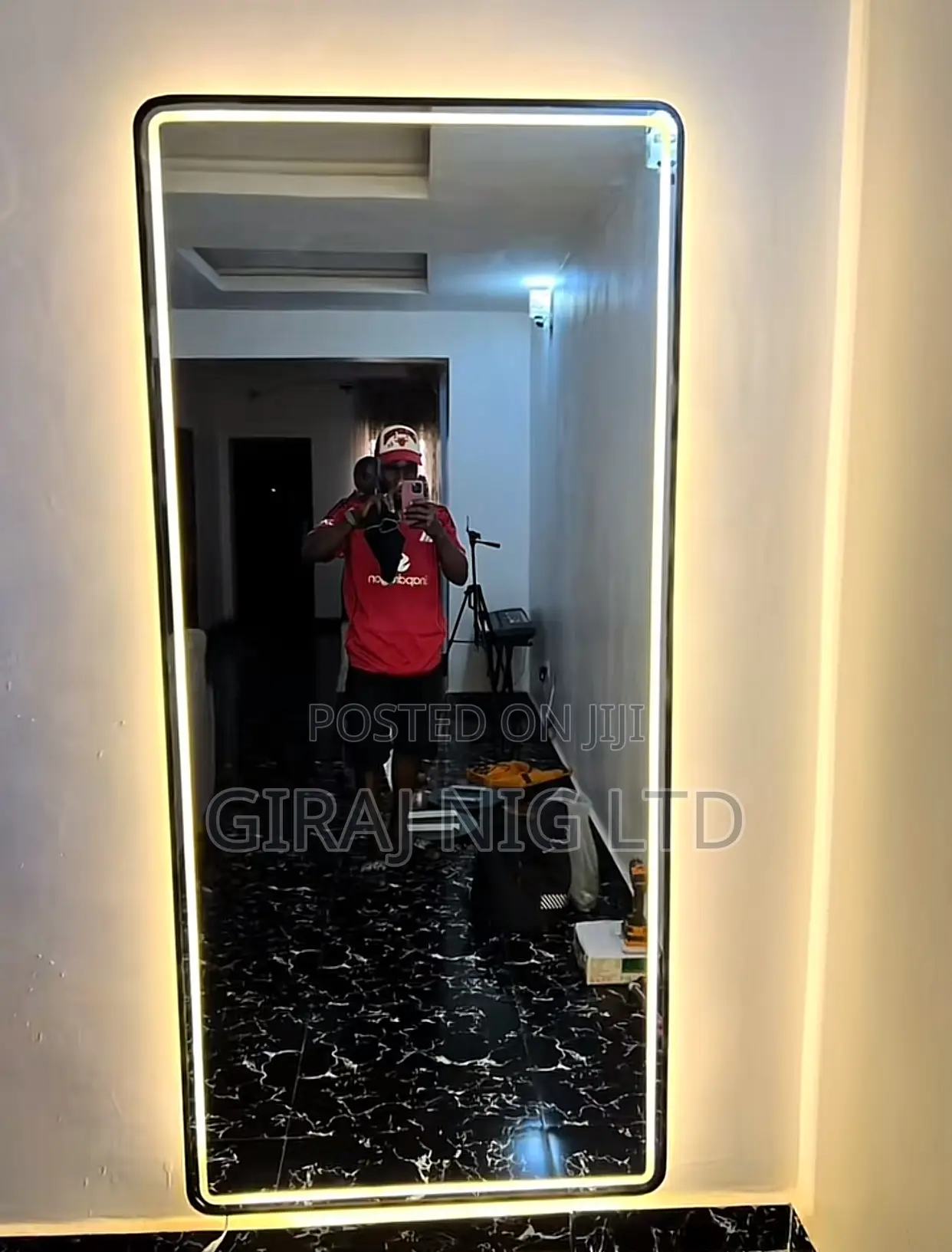 Frosted Wall Mirror With Led Light