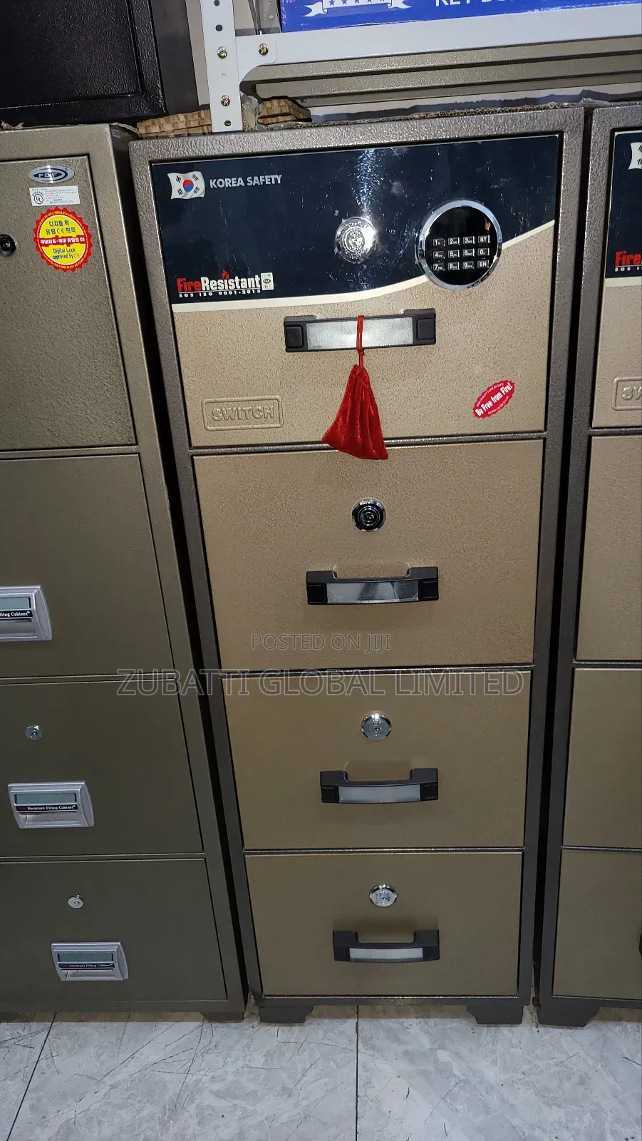 Four Drawers Switch Korean Save With Biometric Digital Lock