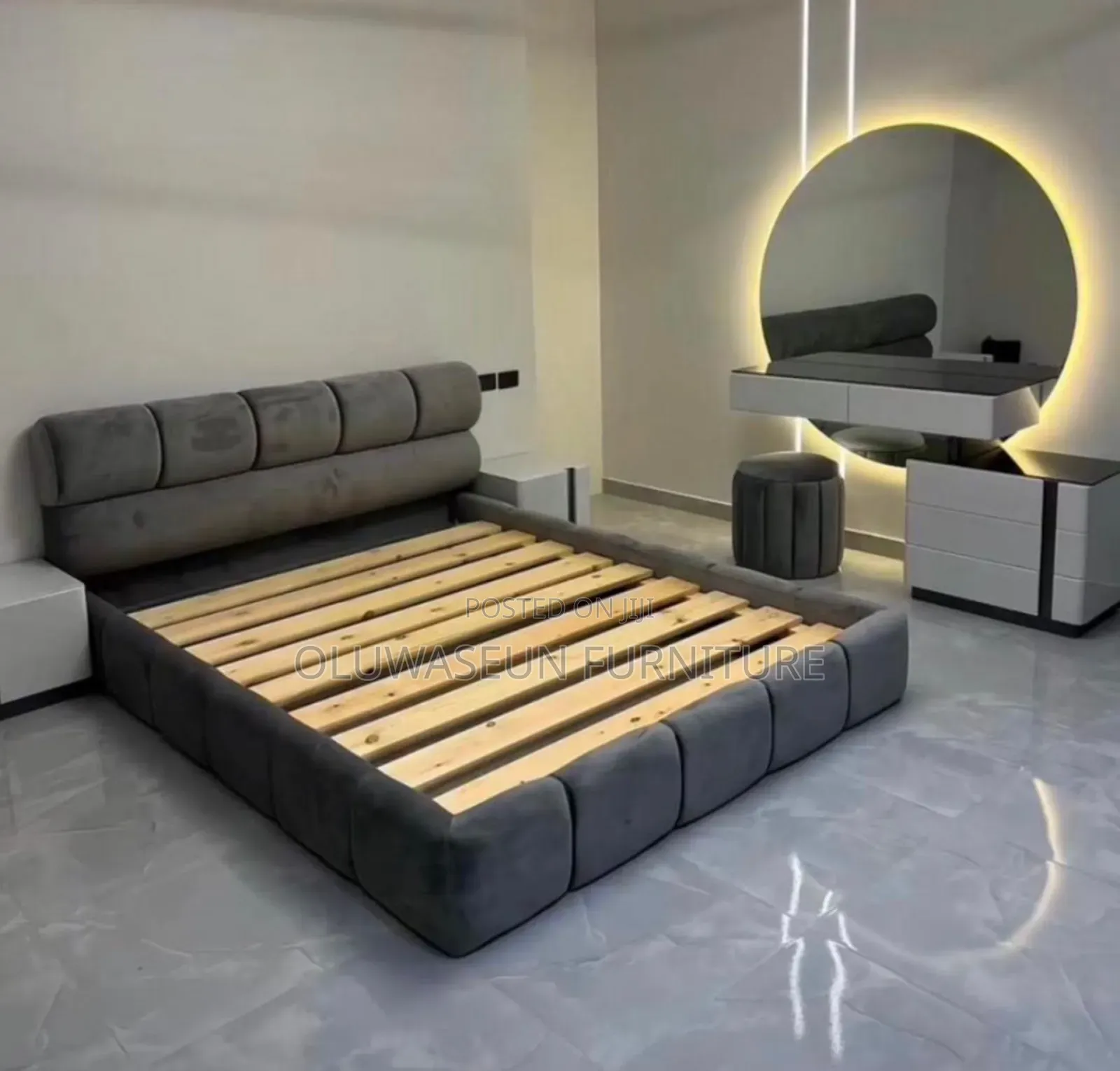 Bed Frame With 2 Side Bed by Oluwaseun Furniture