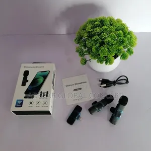 2in1 Wireless Lavalier Microphone For Audio Video For iPhone