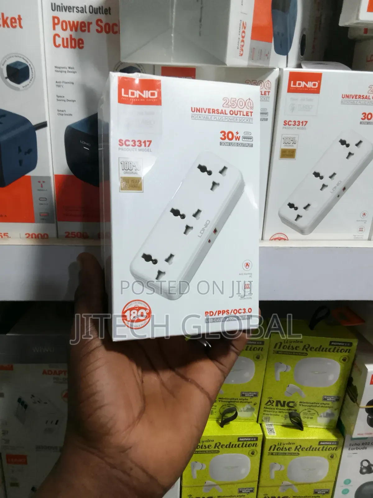 3 Ac Outlets Portable Extension Power Socket Sc3317