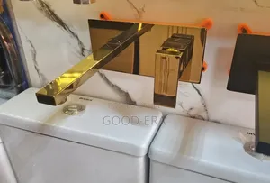 Gold Conduit Basin Mixer Faucet