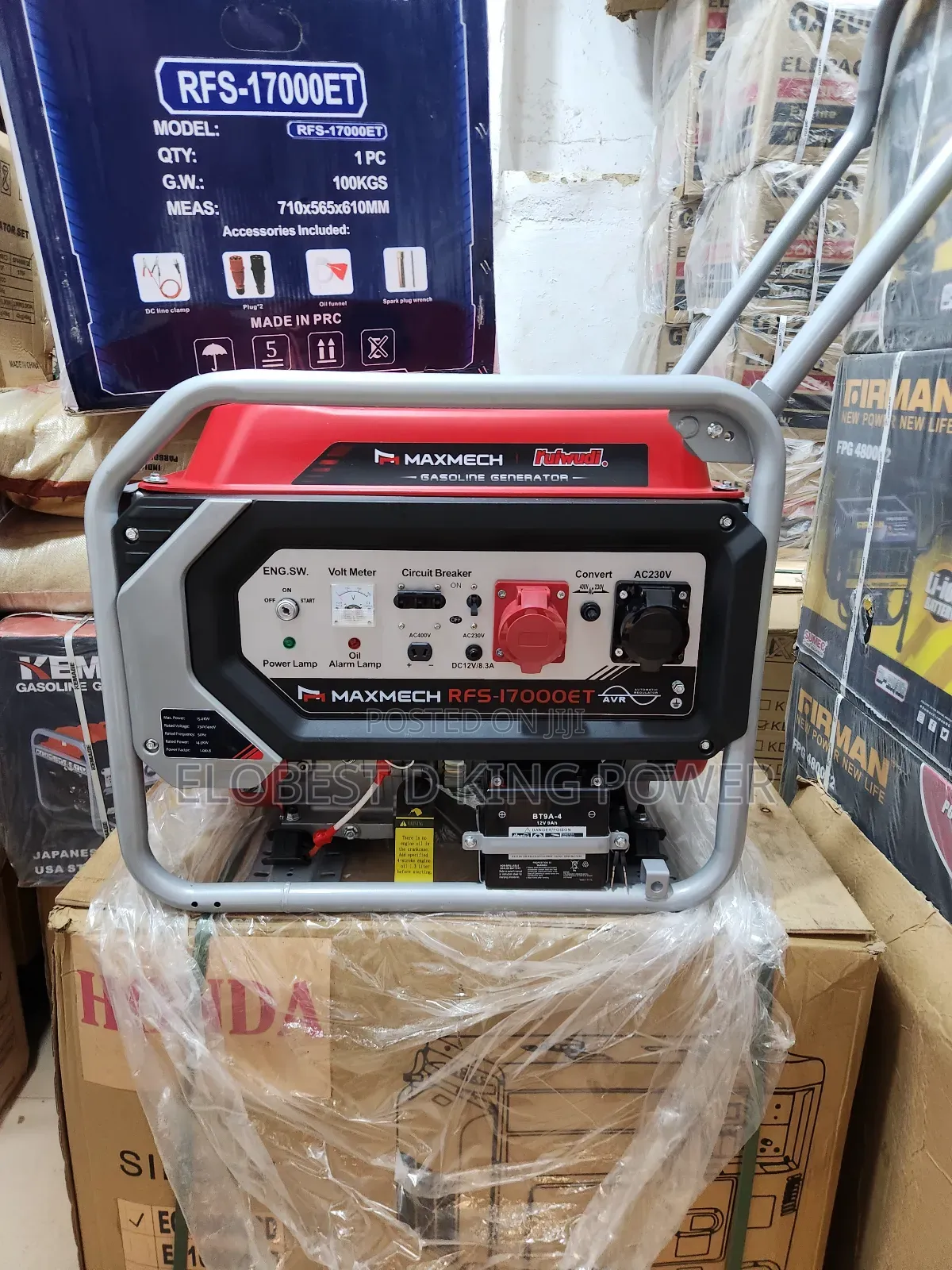 15kva Maxmech Three Phase Generator 100% Pure Copper Coil Key Start