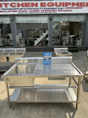 Commercial Sink , Single Bowl With Tray (Big)