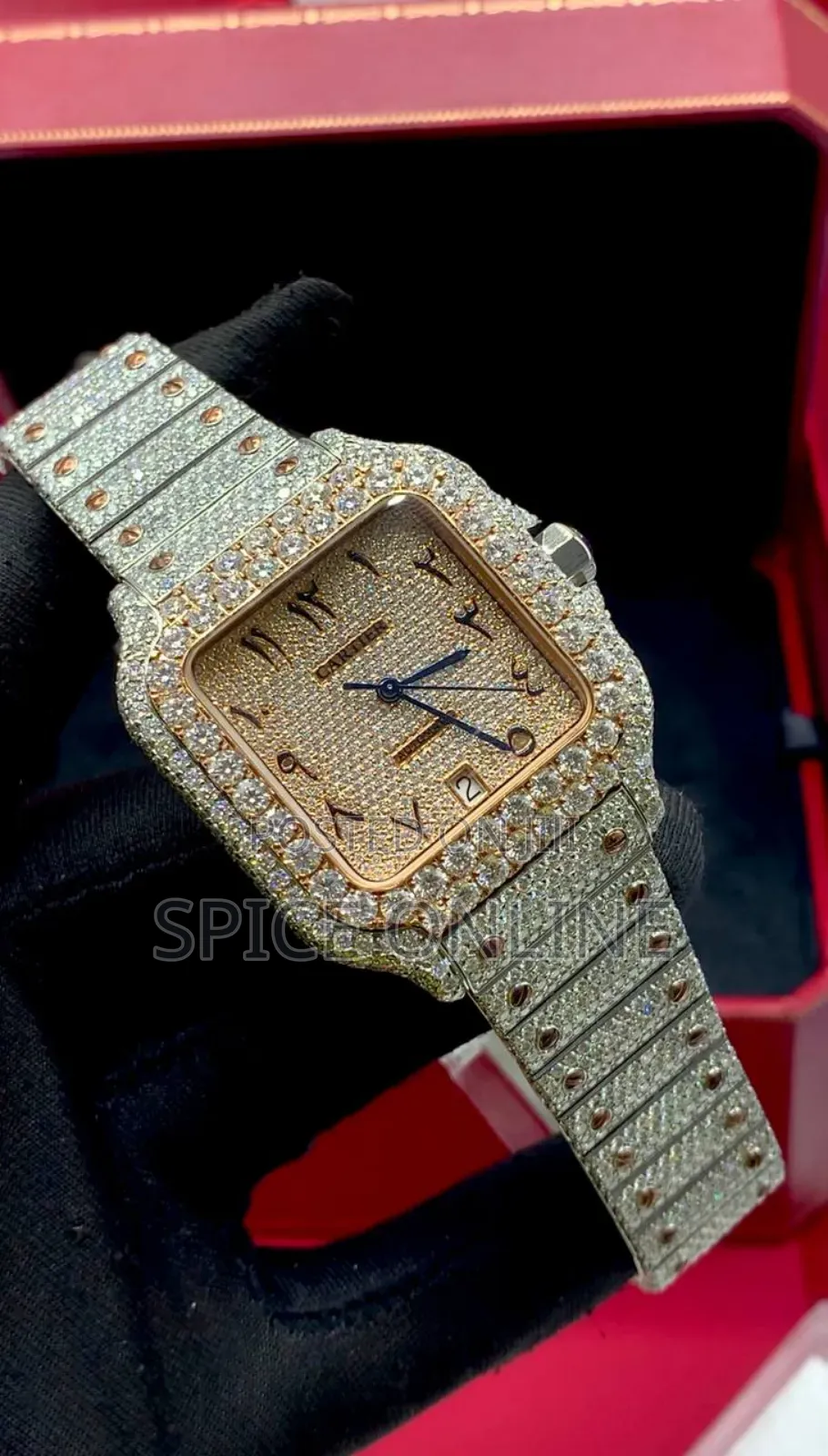 VVS Moissanite Cartier-Style Wristwatch