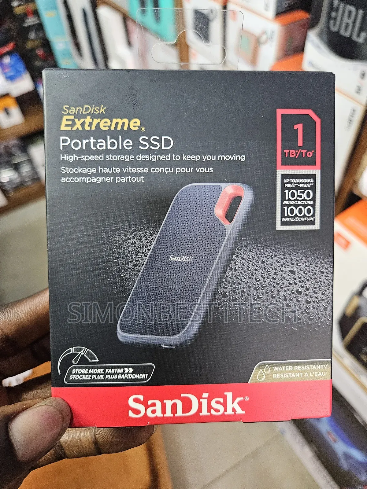 Portable SSD Hard Drive 1tb Sandisk 1050mpbs