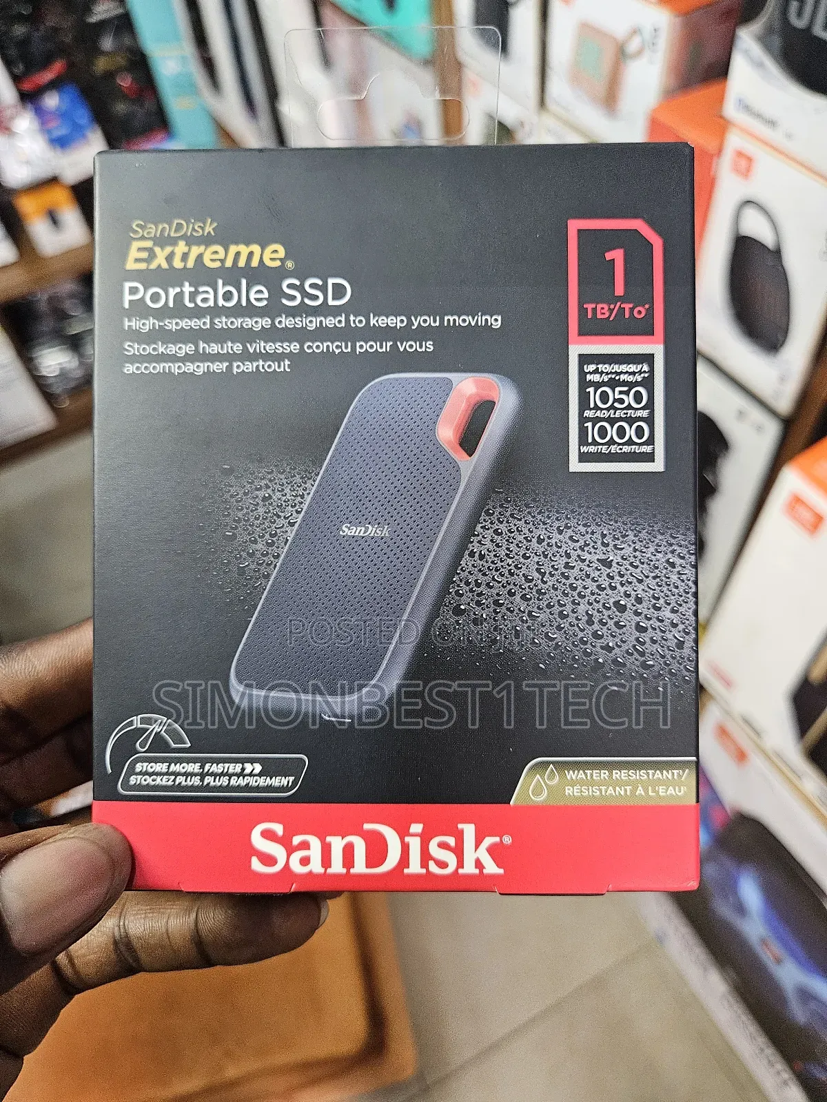 Portable SSD Hard Drive 1tb Sandisk 1050mpbs