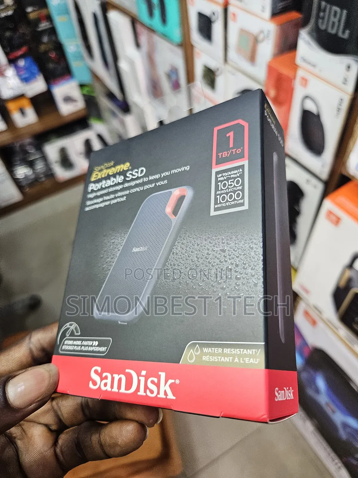 Portable SSD Hard Drive 1tb Sandisk 1050mpbs