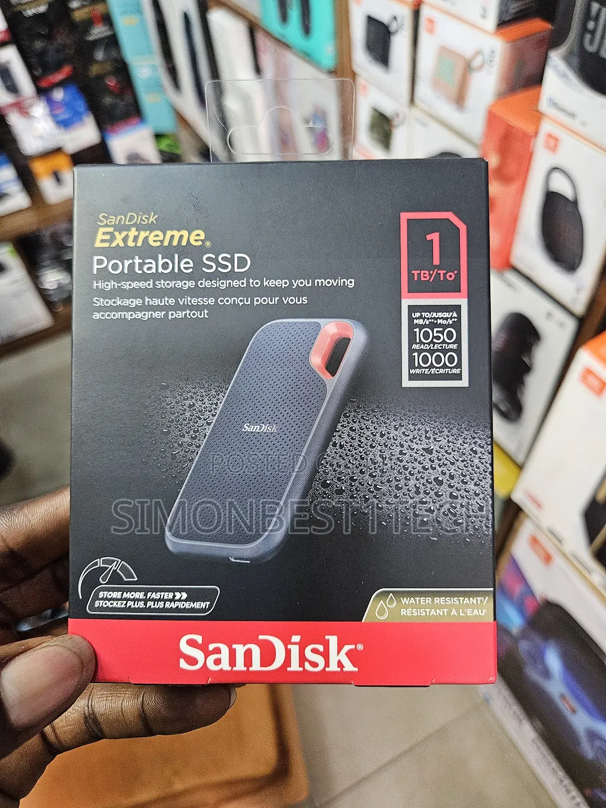Portable SSD Hard Drive 1tb Sandisk 1050mpbs