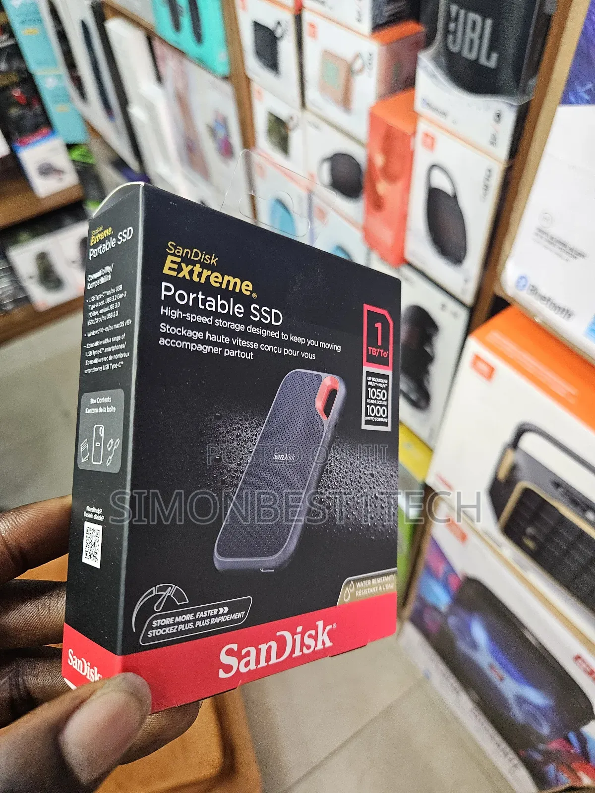 Portable SSD Hard Drive 1tb Sandisk 1050mpbs
