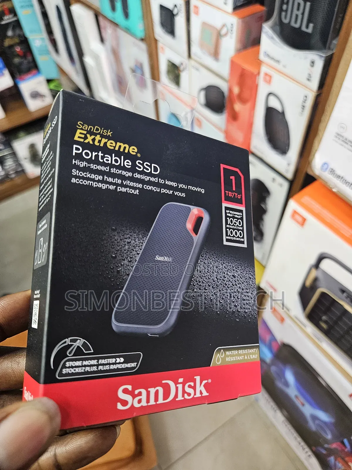 Portable SSD Hard Drive 1tb Sandisk 1050mpbs