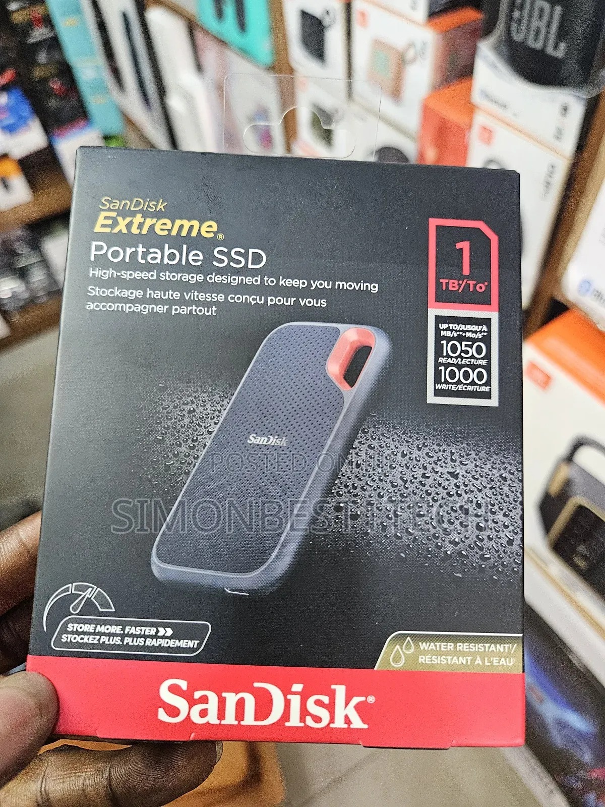 Portable SSD Hard Drive 1tb Sandisk 1050mpbs