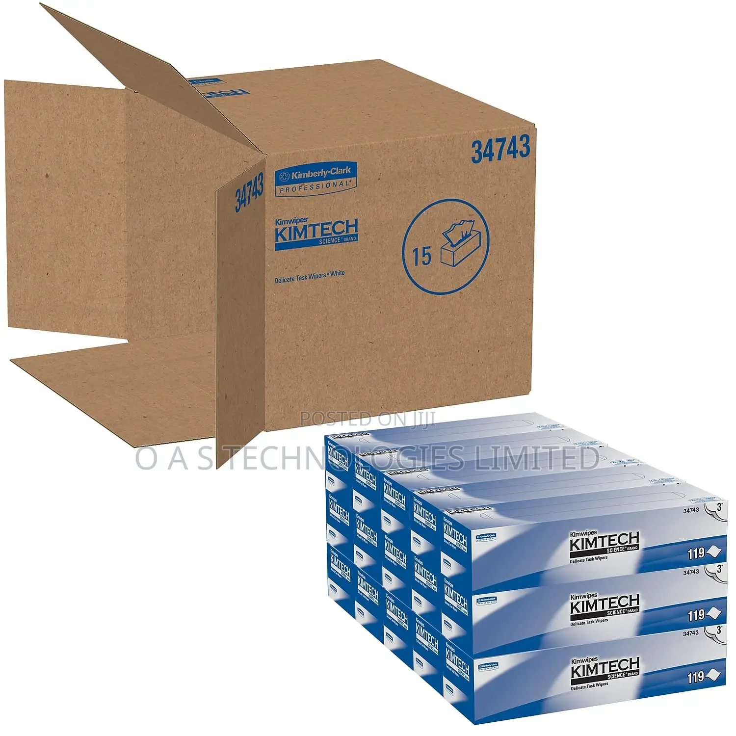 Kimtech 34743 Kimwipes Delicate Task Wipers