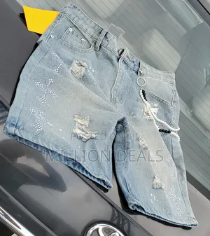 Washed Stretchy Stylish Men's Jean Short