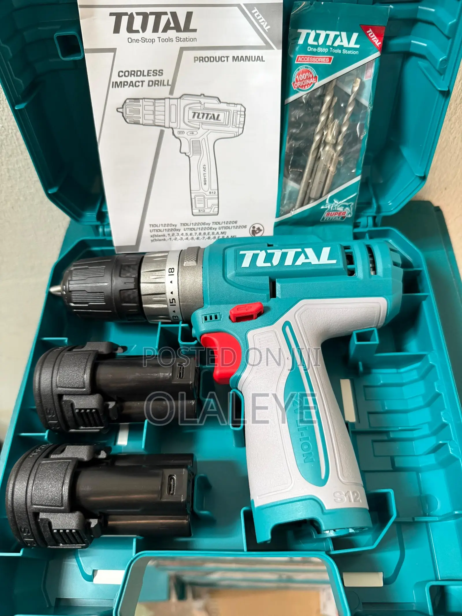 Total 12v Cordless Impact Drill