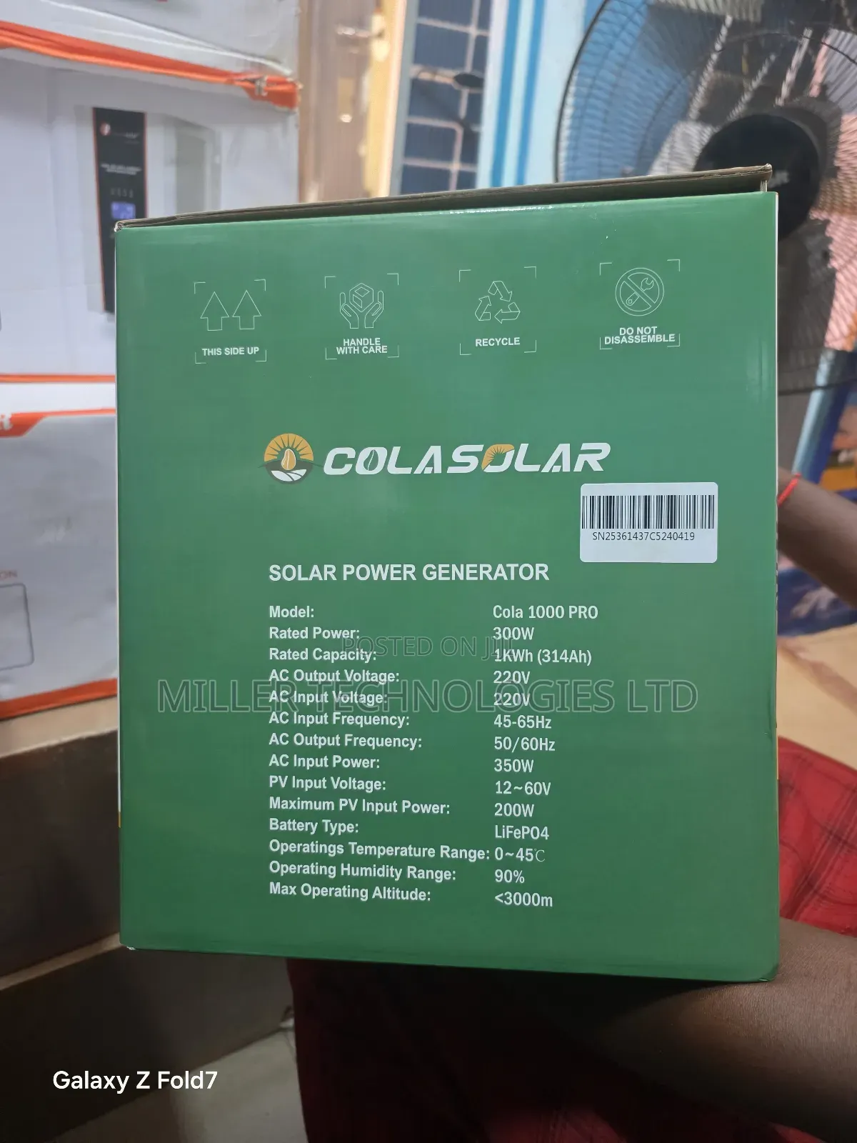 Cola Solar 1000 Pro Solar Generator