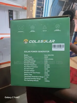 Cola Solar 1000 Pro Solar Generator