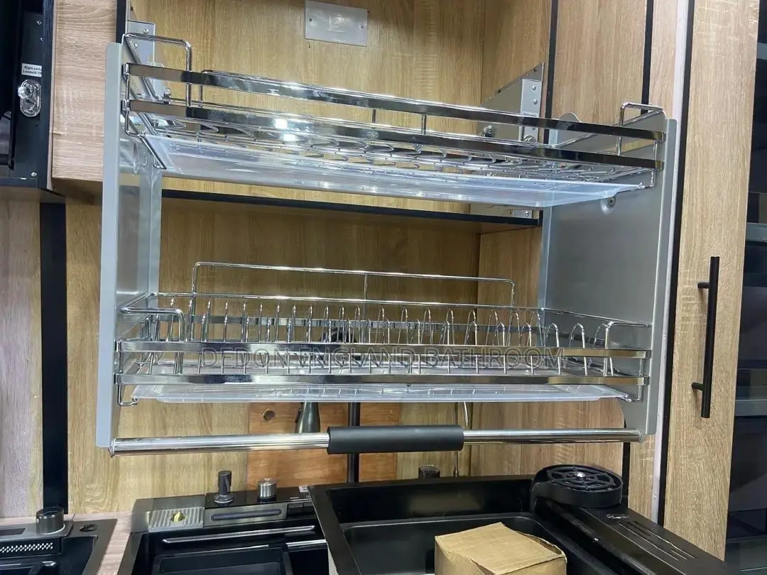 80cm Pull Down Plate Rack