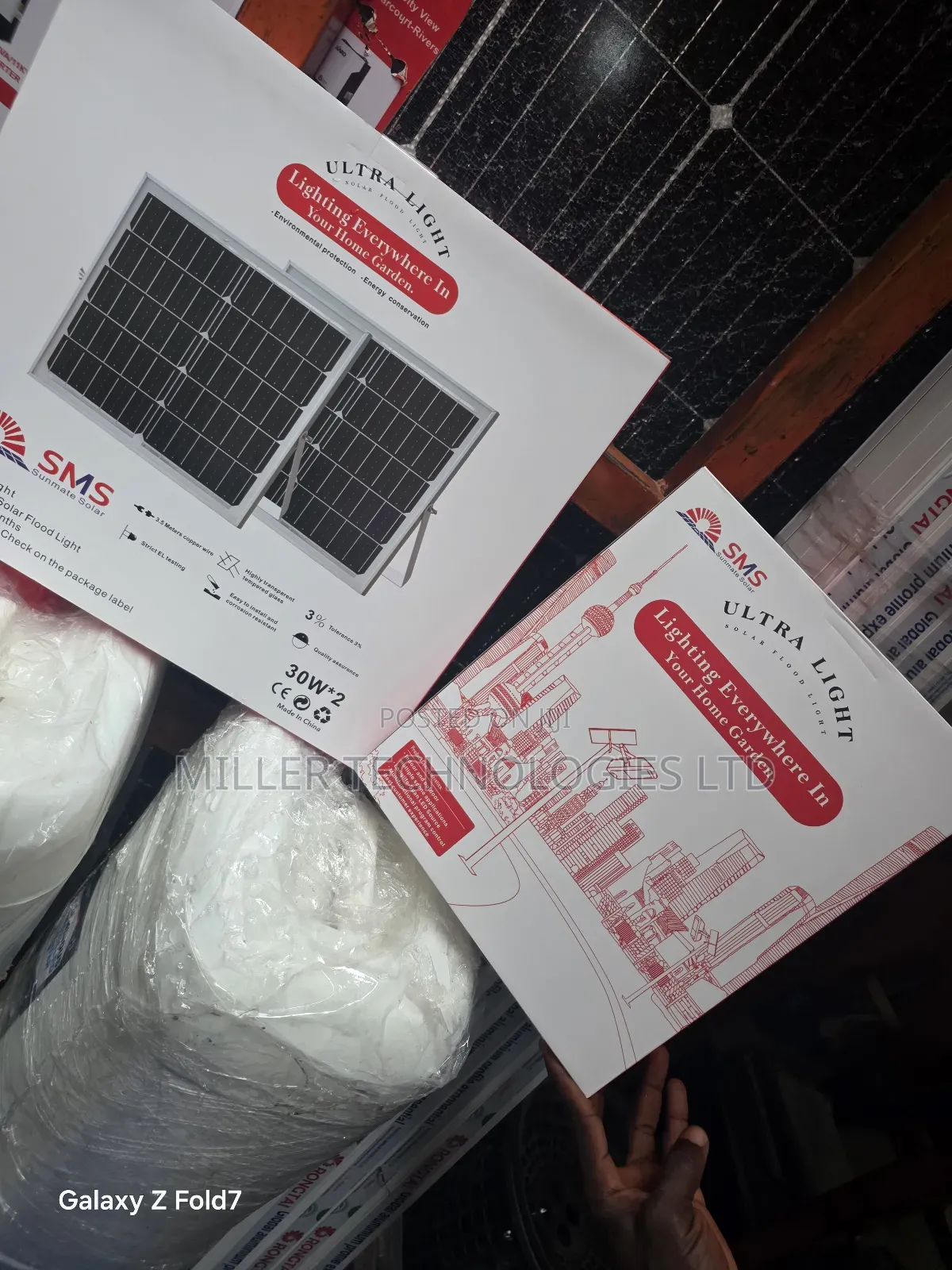 SMS Flood Light With 2 Panels
