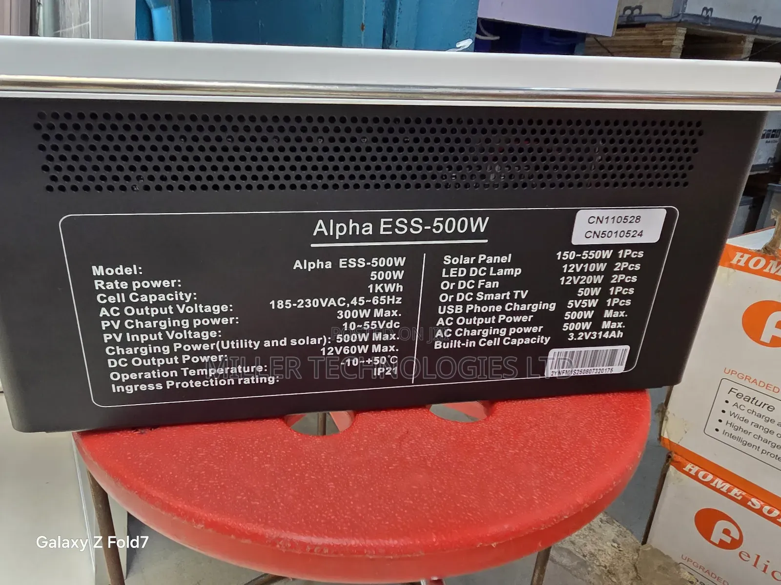 Sako Alpha Ess-500w Solar Generator