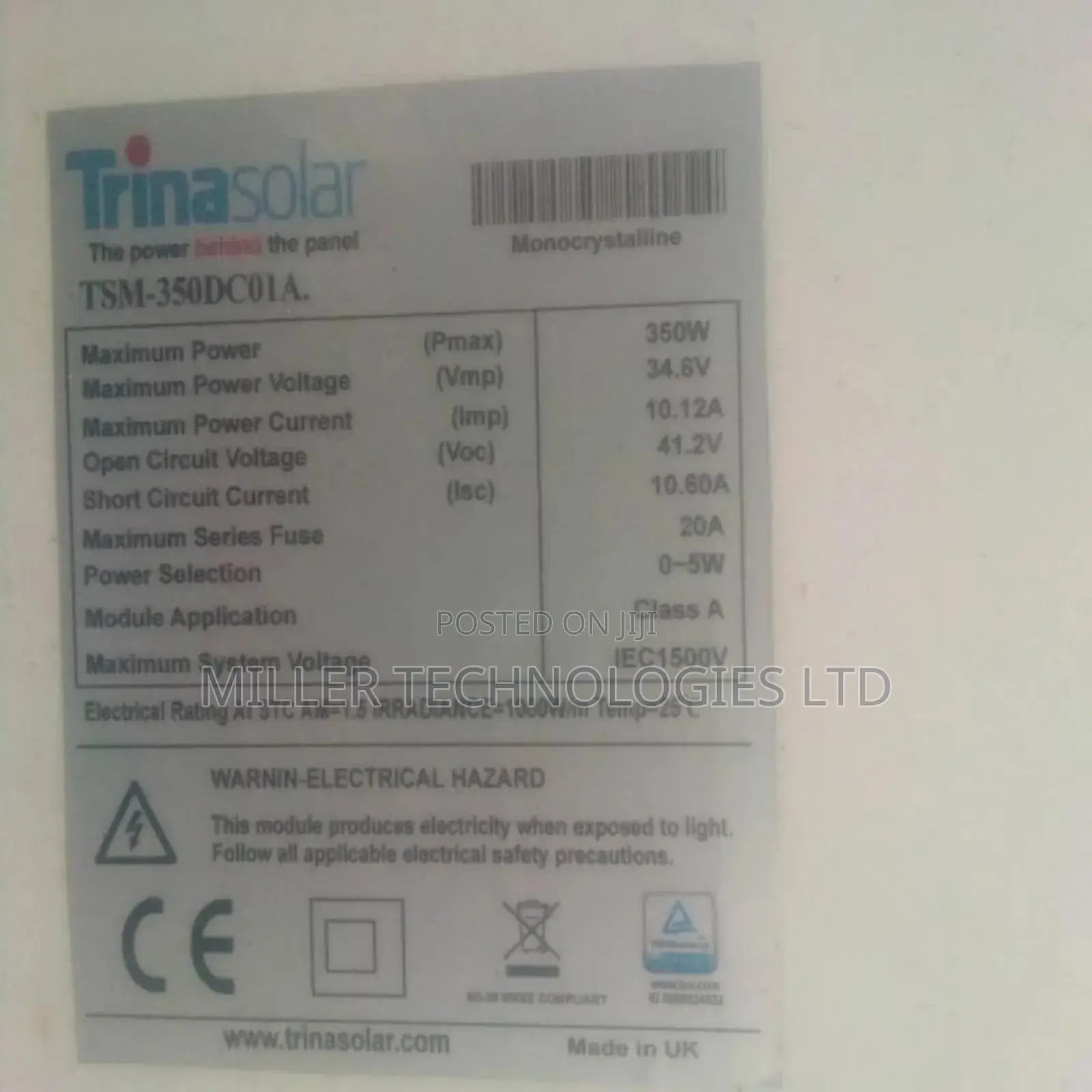 Trina Solar Panel 350w