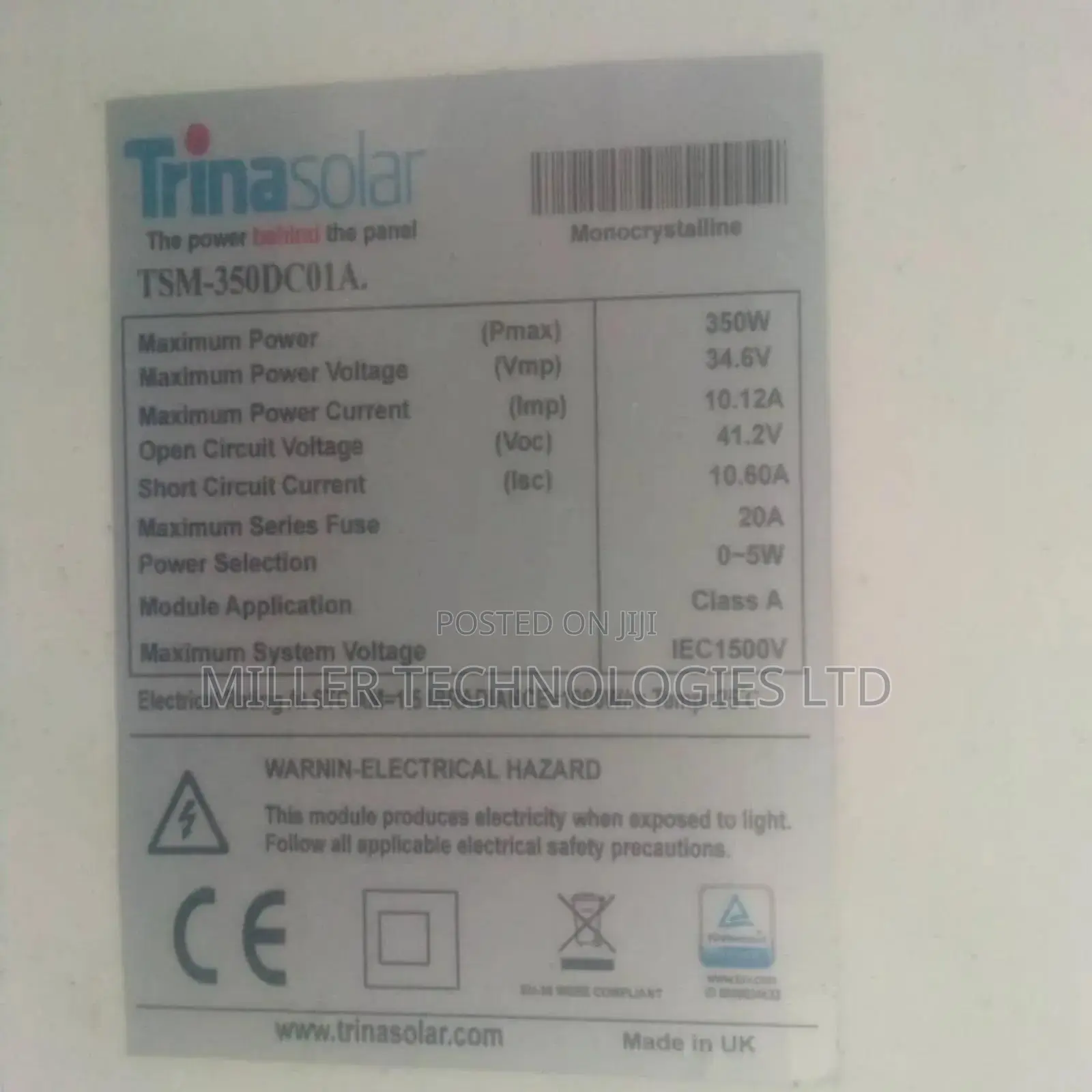 Trina Solar Panel 350w