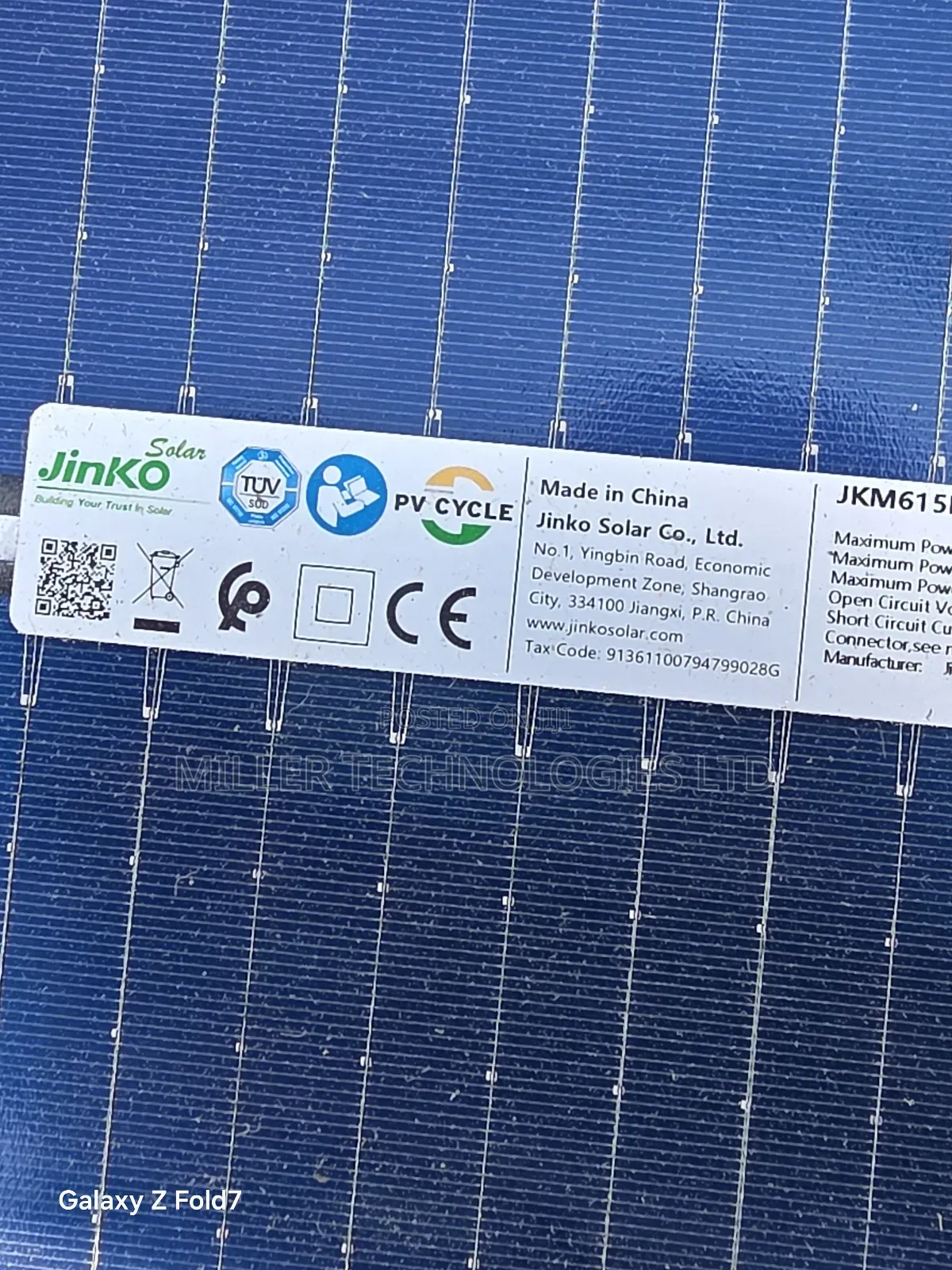 Major Distributor Original Jinko Solar Panel 615w