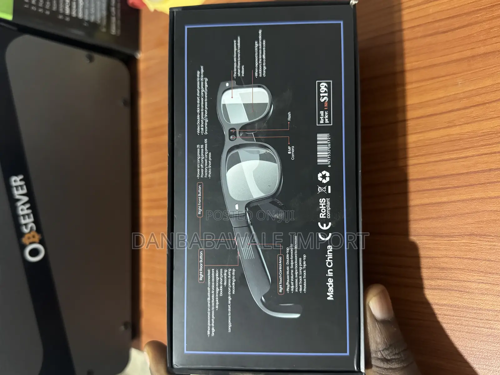 Ai Smart Glasses With Hd Camera, Voice Control Wifi