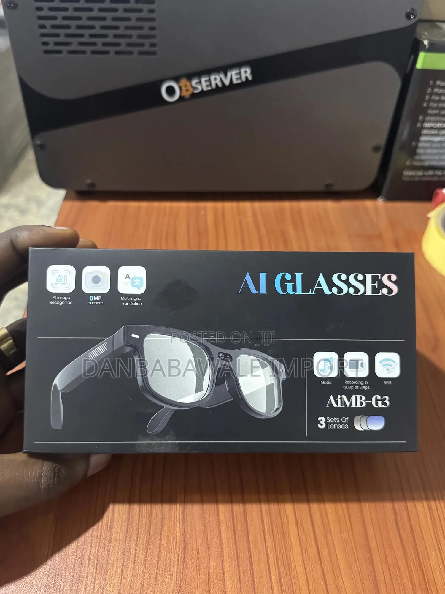 Ai Smart Glasses With Hd Camera, Voice Control Wifi