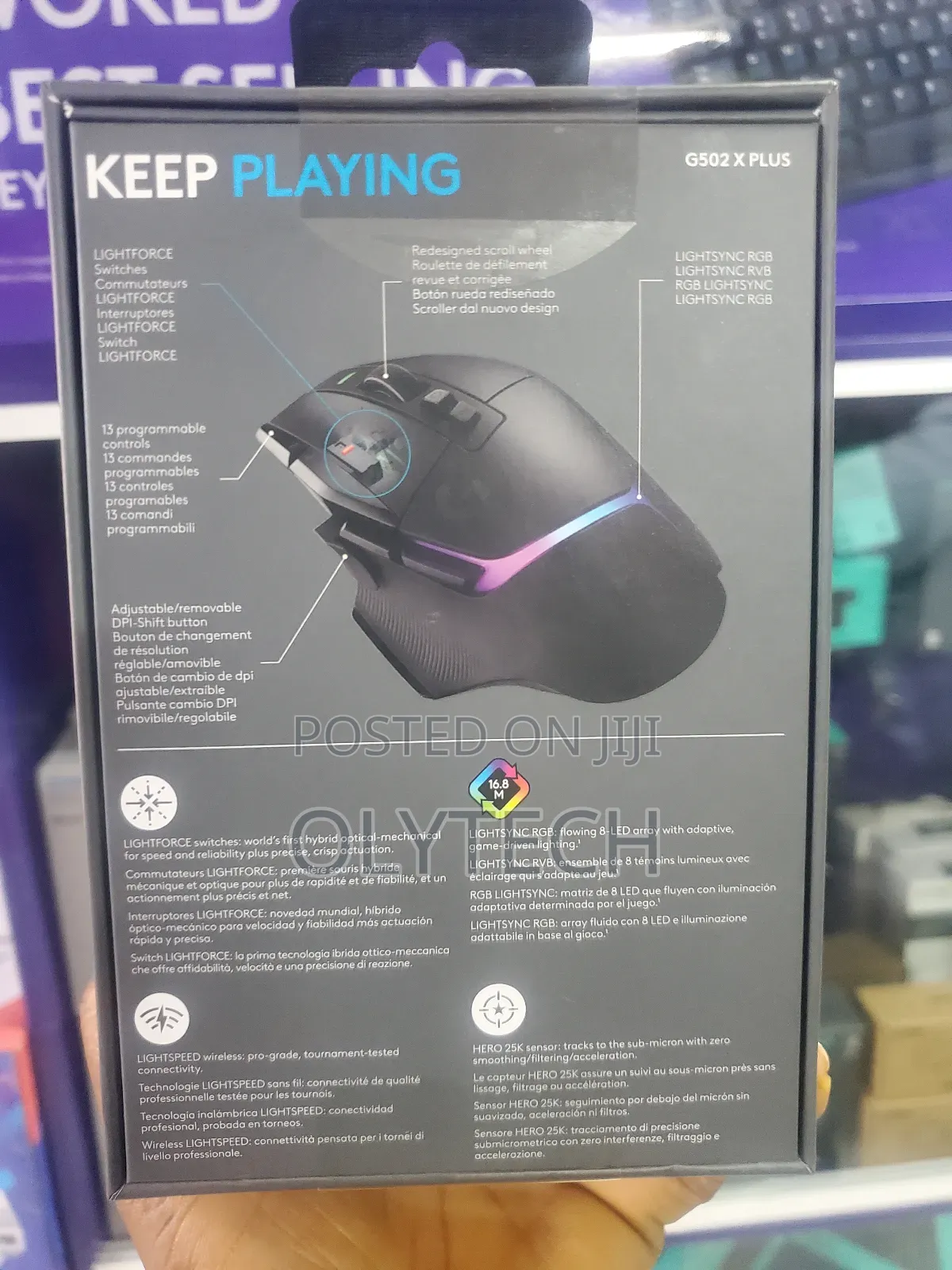 Logitech G502 X Lightspeed Wireless Gaming Mouse