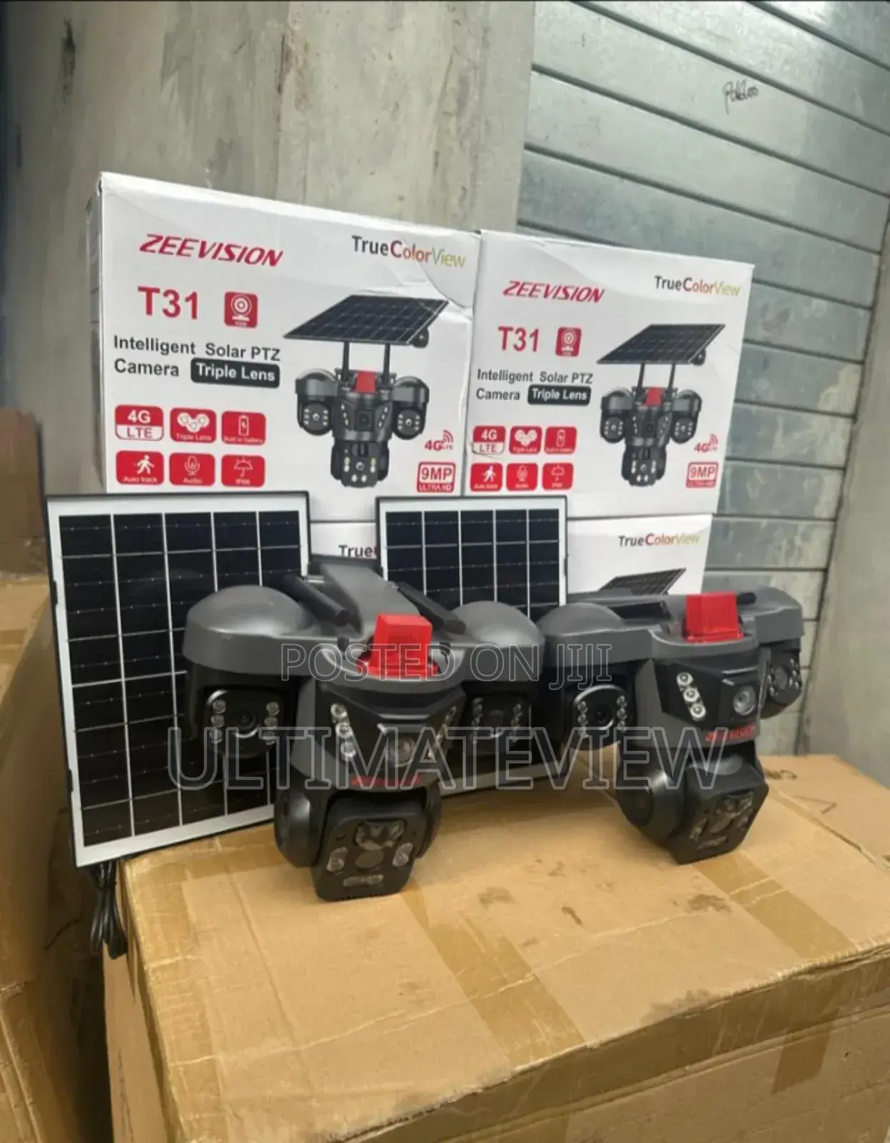 3 Lens Smart Solar CCTV Camera