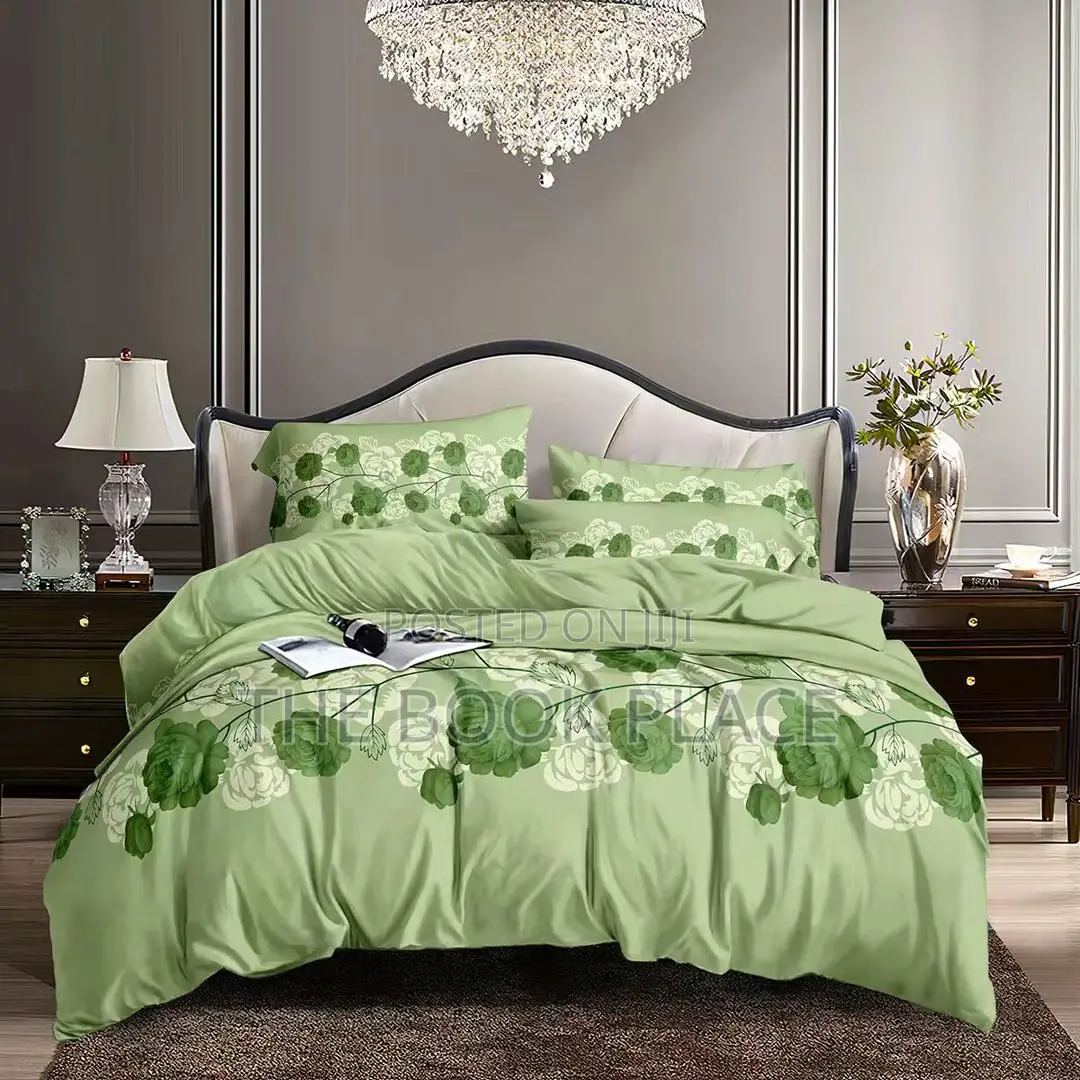 Greenish Quality Bedspread With Pillow Case