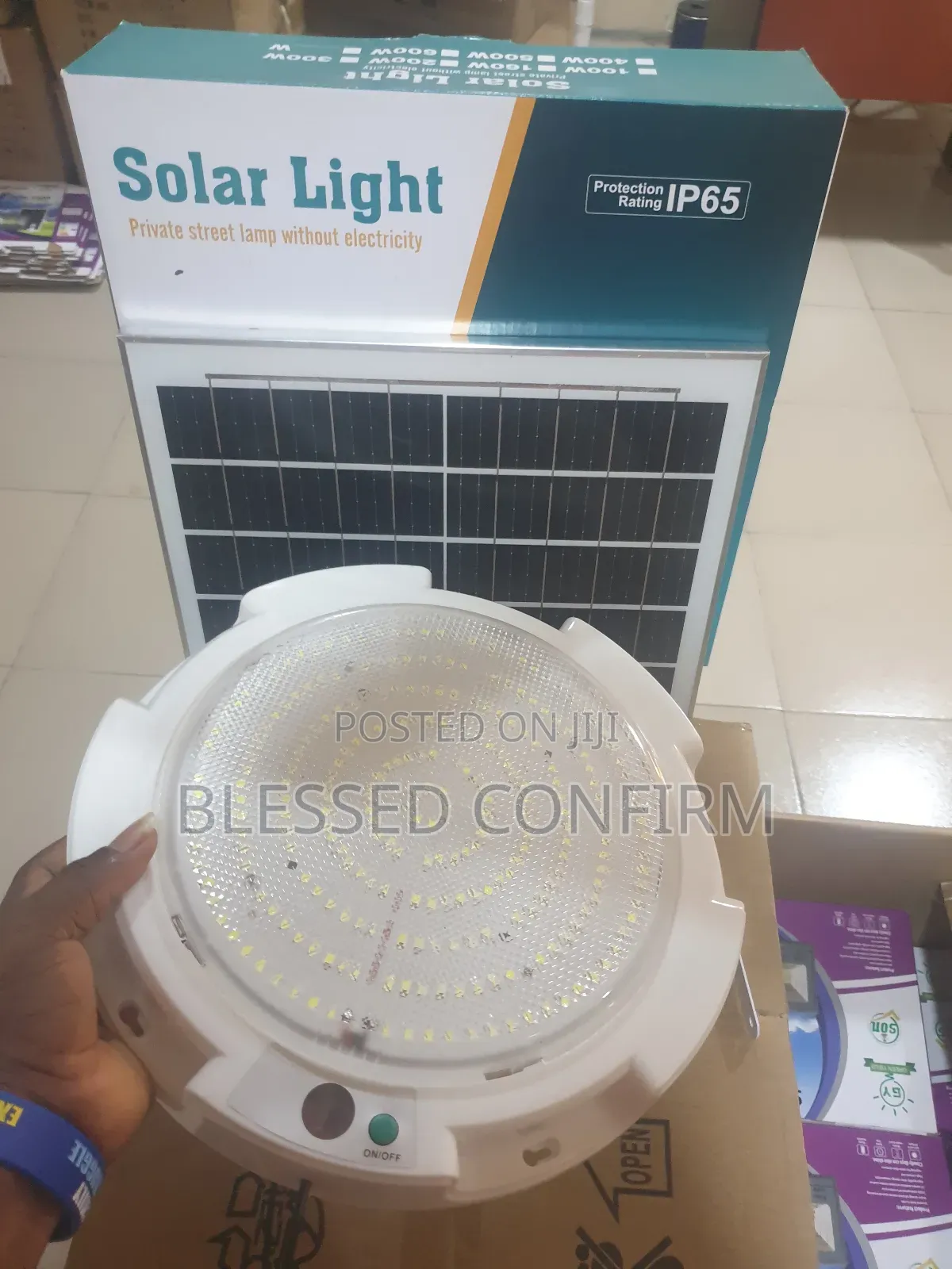 400w Solar Cieling Light With Solar Panel