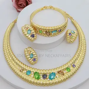 Italian Gold Plated Jewelry Set