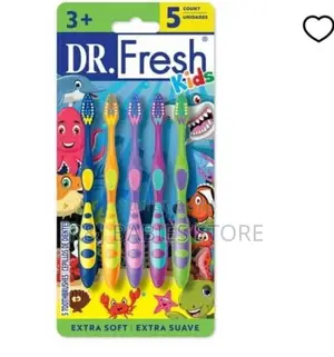 Dr. Fresh Kids Extra Soft Toothbrush (3+ Years) – Pack of 5