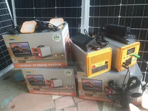 300 Watts Solar Generator With 50watts Solar Panel Also With 2 Bulbs