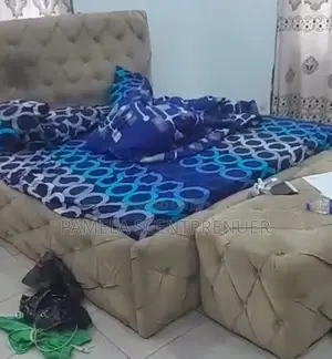 7 by 7 Bed Frame and Full Orthopedic Bed