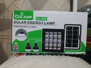 Solar Energy Lamp With 2 Bulbs and Solar Panel