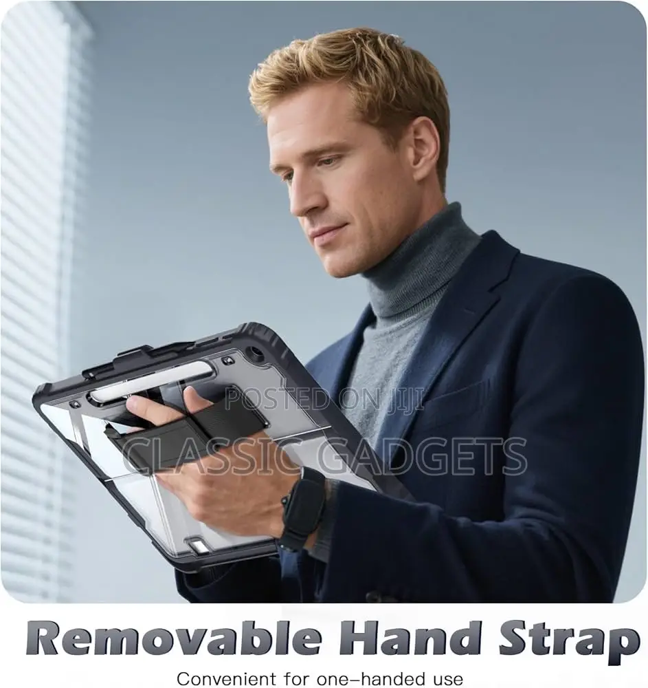 Transparent Shockproof Case With Hand Strap for Surface Pro 12 (2025)