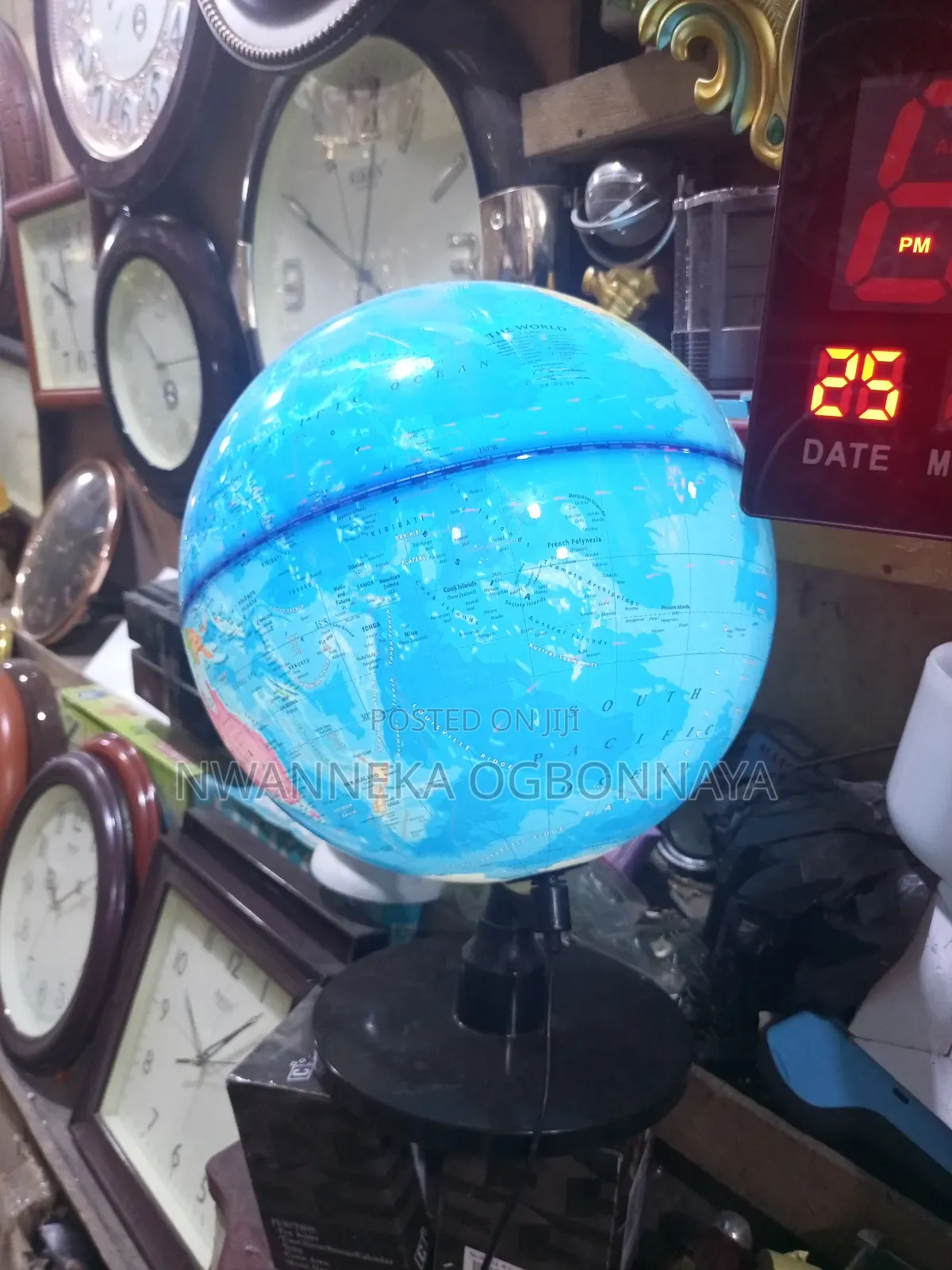 Sphere Diameter Full Pure English World Globe Map