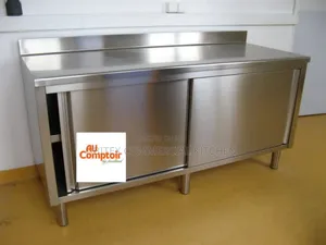 Commercial Table With Cupboard Is Available for Sales